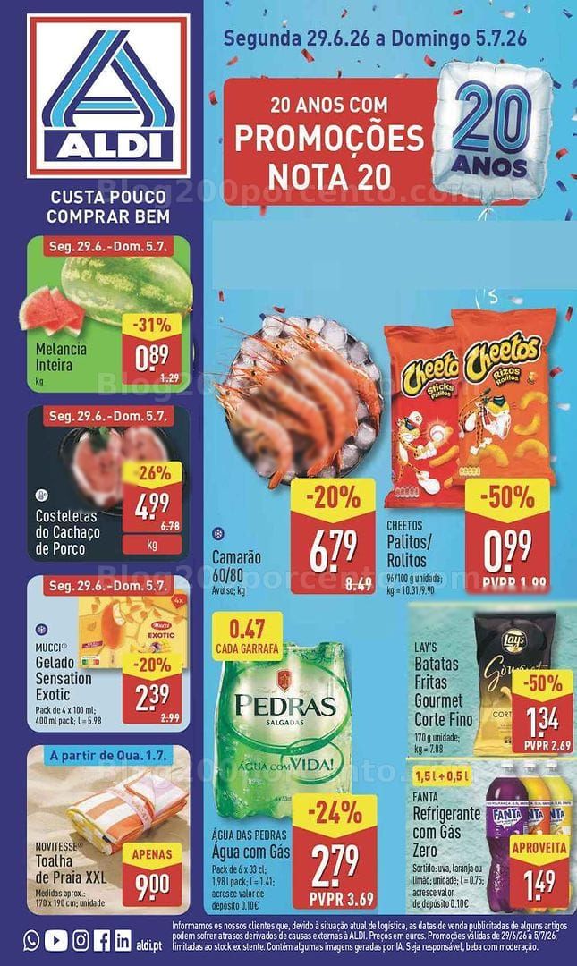 Antevisão Folheto ALDI Promoções de 29 junho a 5 julho